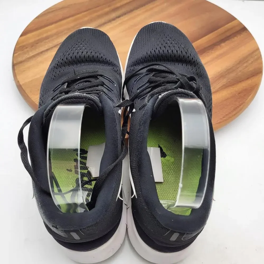 Nike Womens‎ Free RN Running Shoes Womens Size 9 831509-001 Black White Trainers